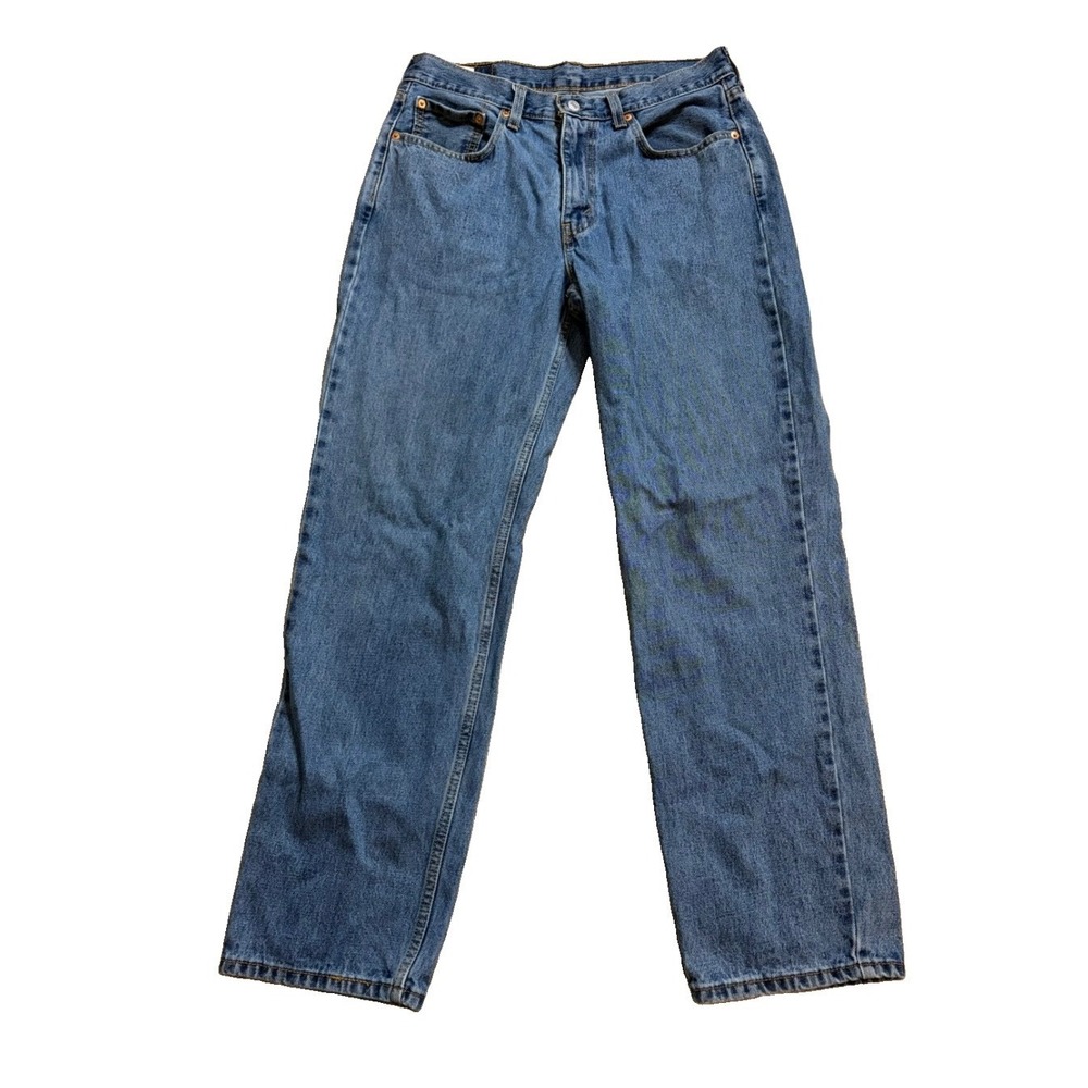 Levis 550 Relaxed Fit Blue Jeans Mens 33x32 (Fits 31x30) Medium Wash Americana